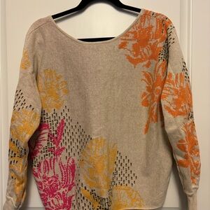 Daily Practice Knit Sweater - Beige, Orange, Yellow, Pink
